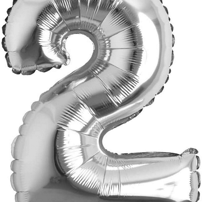 Edge Collections - 26" - Silver - Foil Numbers 2 Image