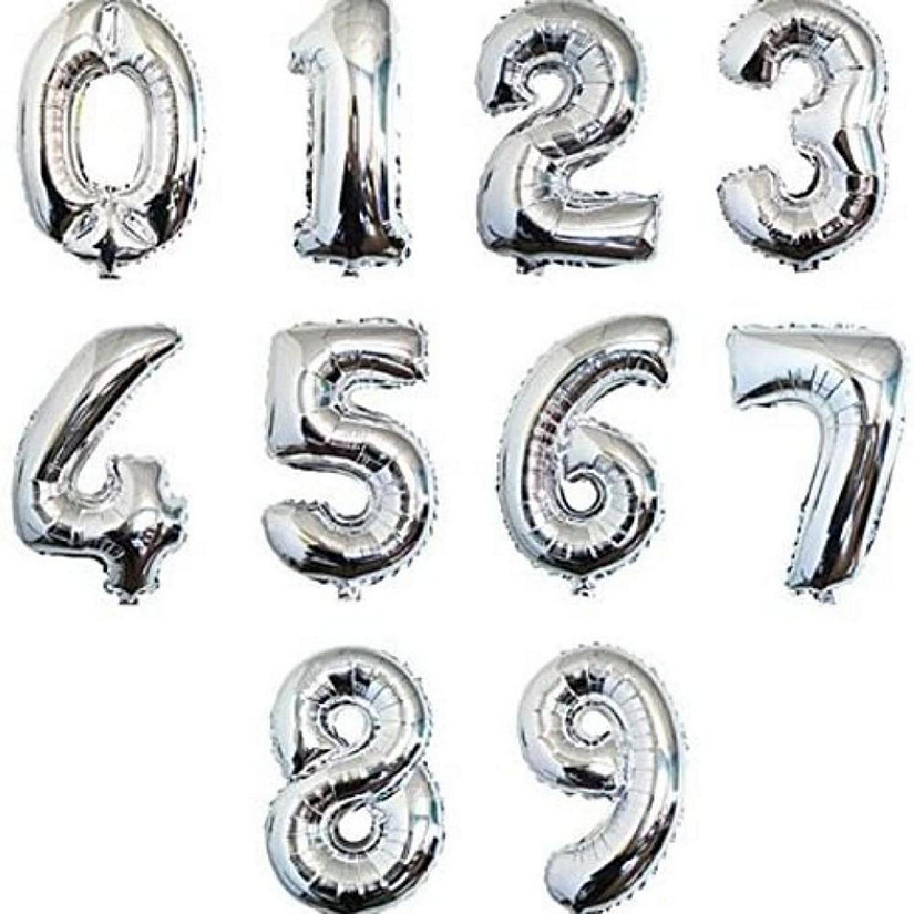 Edge Collections - 26" - Silver - Foil Numbers Image