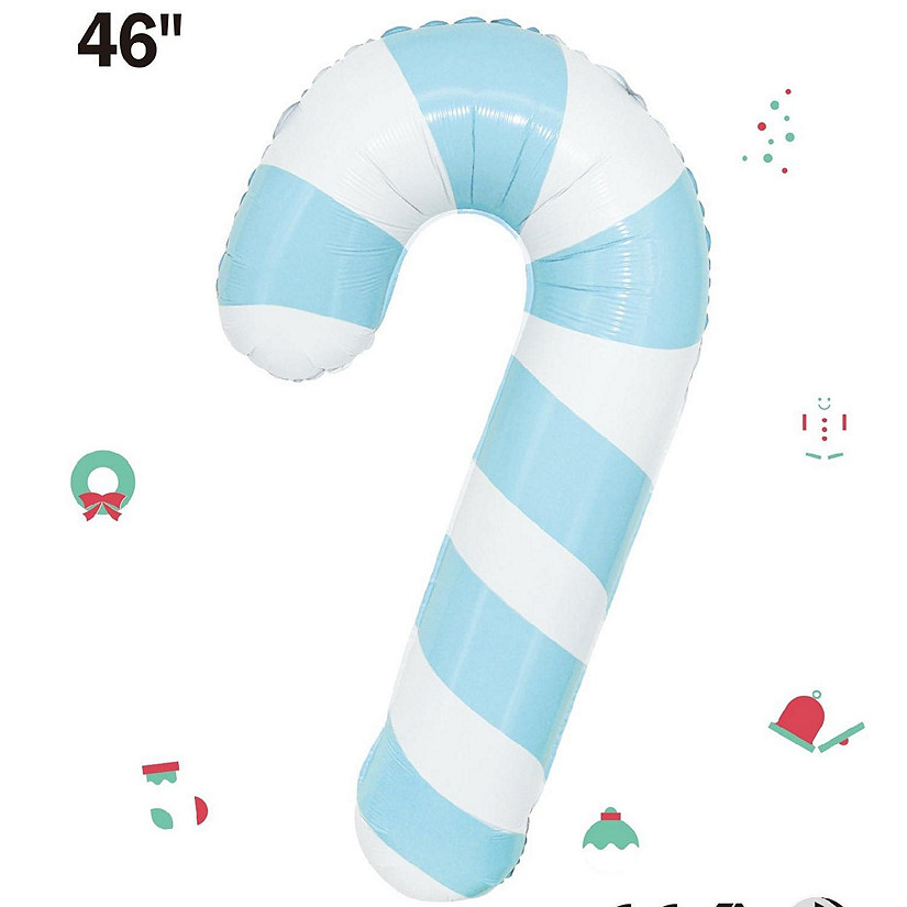 Edge Collections - 30" - Blue - Pastel Candy Cane Image