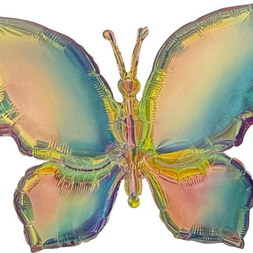 Edge Collections - 30" - Iridescent - Butterfly Foil Balloon Image