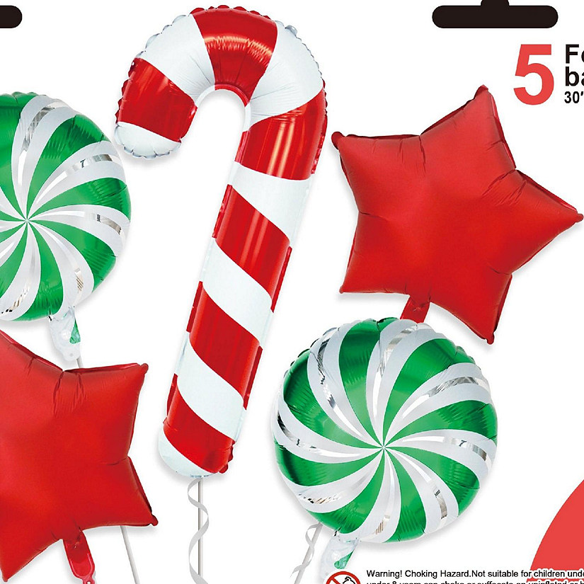 Edge Collections - 30" - Red - Candy Cane Bouquet Image