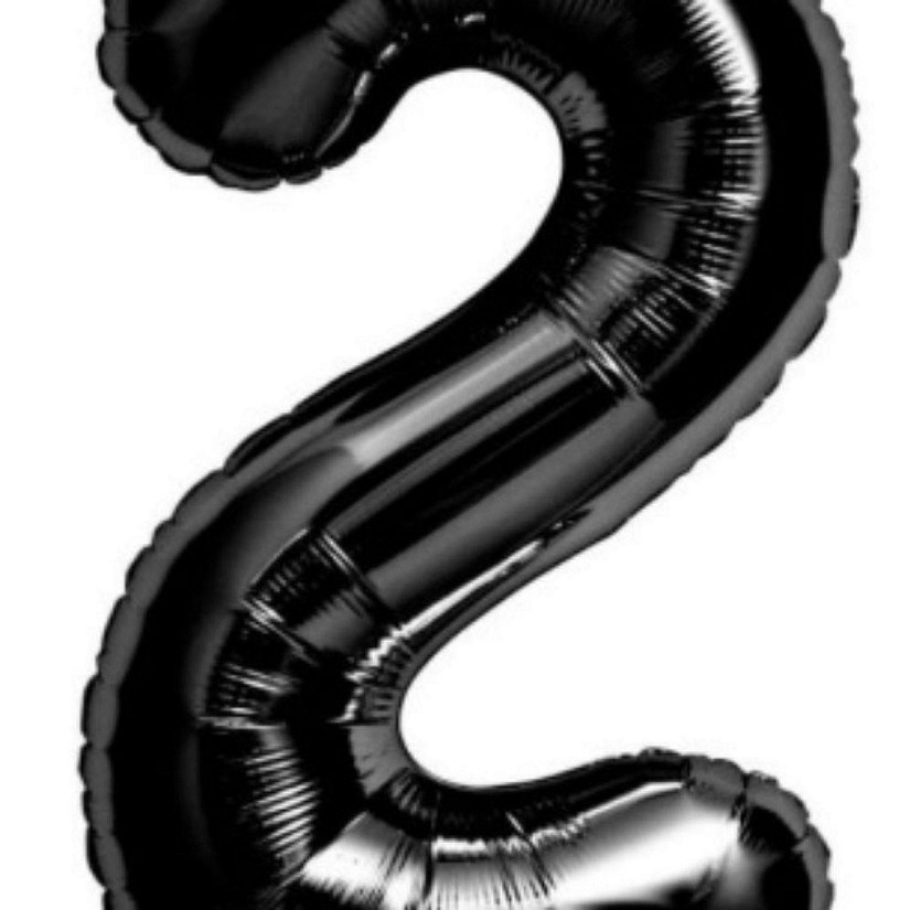 Edge Collections - 34" - Black - Foil Numbers 2 Image