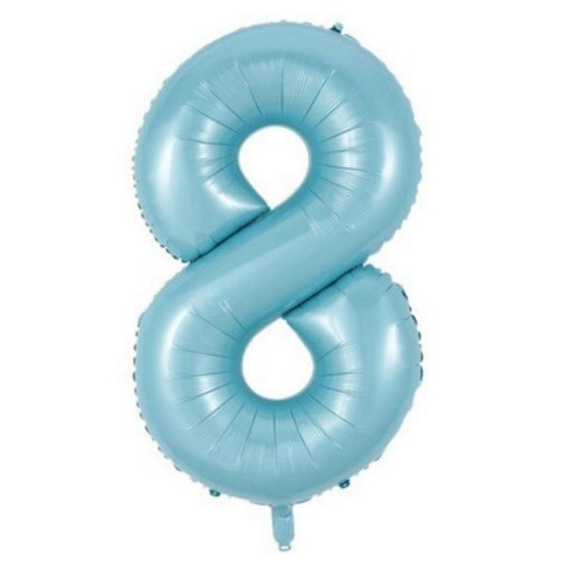 Edge Collections - 34" - Blue - Pastel Foil Number 8 Image