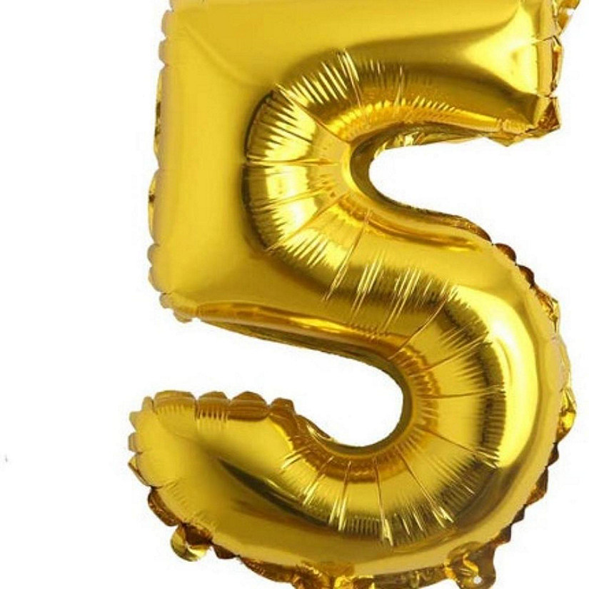 Edge Collections - 34" - Gold - Foil Numbers 5 Image