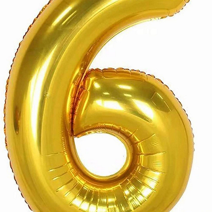 Edge Collections - 34" - Gold - Foil Numbers 6 Image
