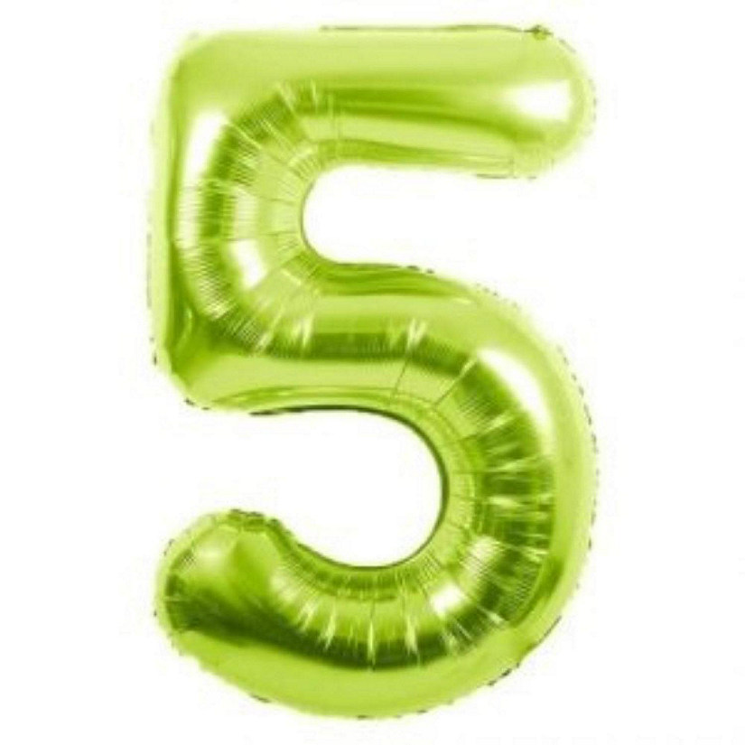 Edge Collections - 34" - Lime Green - Foil Number 5 Image