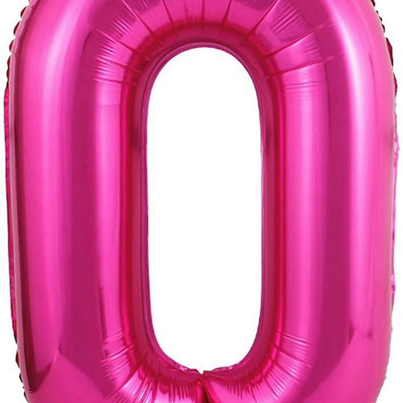 Edge Collections - 34" - Pink - Foil Numbers 0 Image