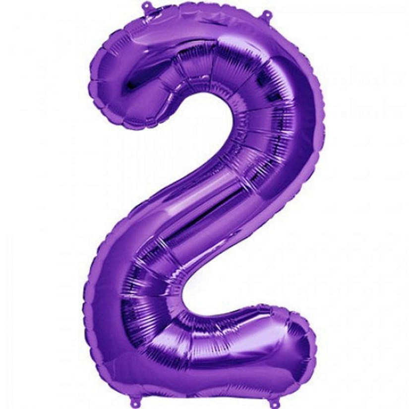 Edge Collections - 34" - Purple - Foil Number 2 Image