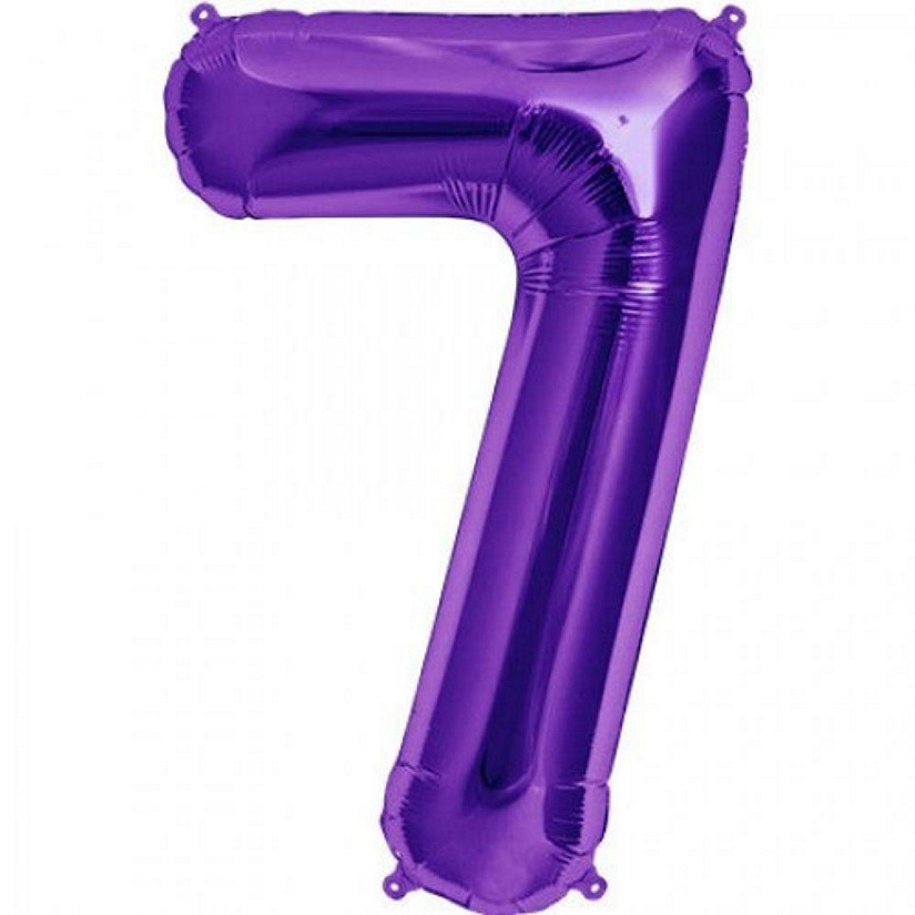 Edge Collections - 34" - Purple - Foil Number 7 Image