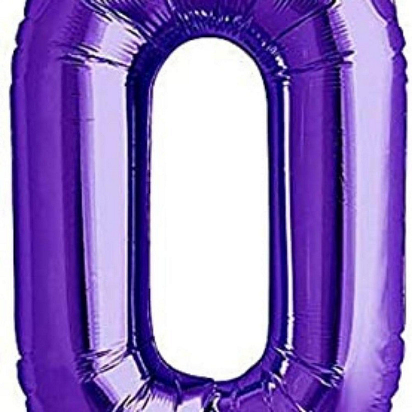 Edge Collections - 34" - Purple - Foil Numbers 0 Image