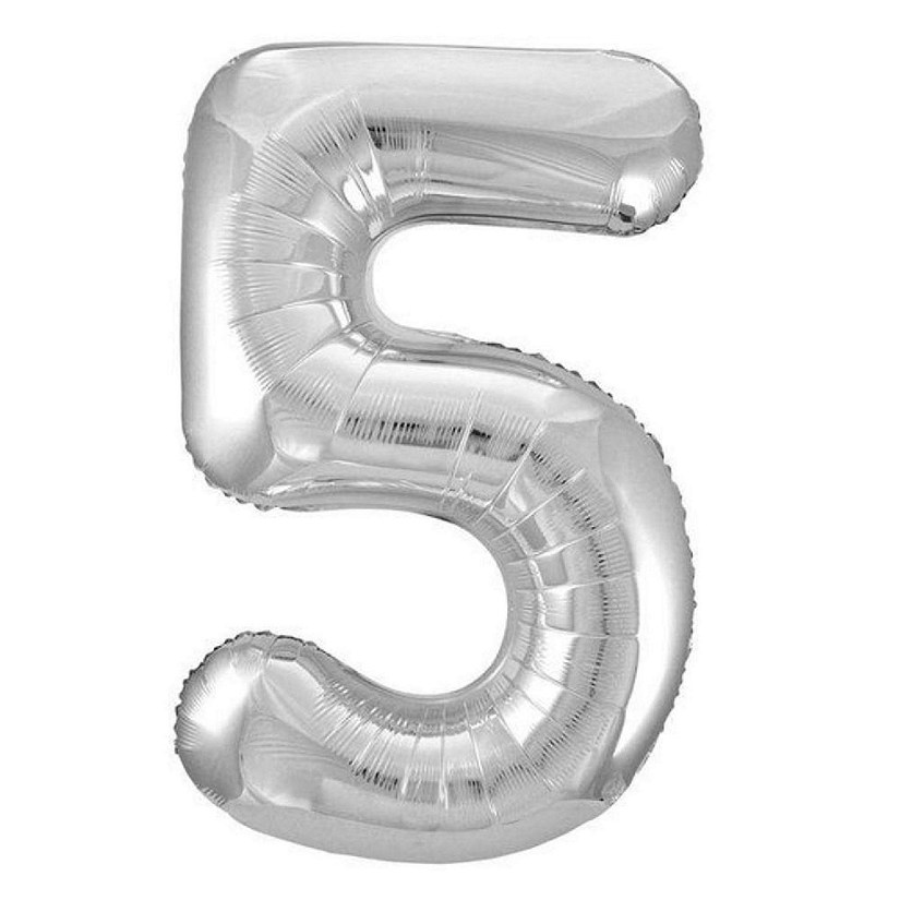 Edge Collections - 34" - Silver - Foil Number 5 Image