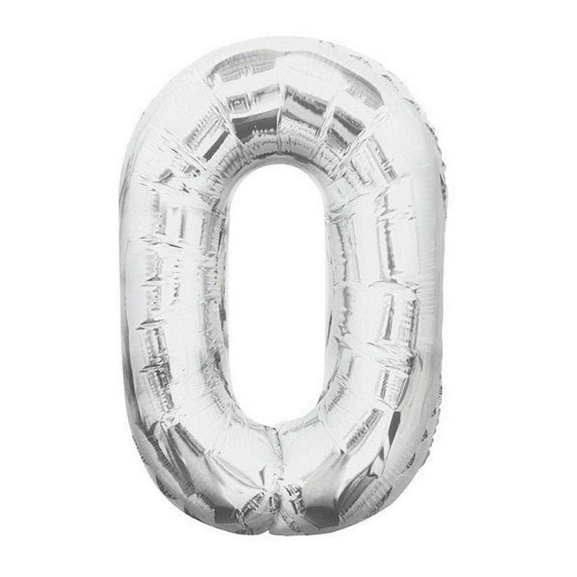 Edge Collections - 34" - Silver - Foil Numbers 0 Image