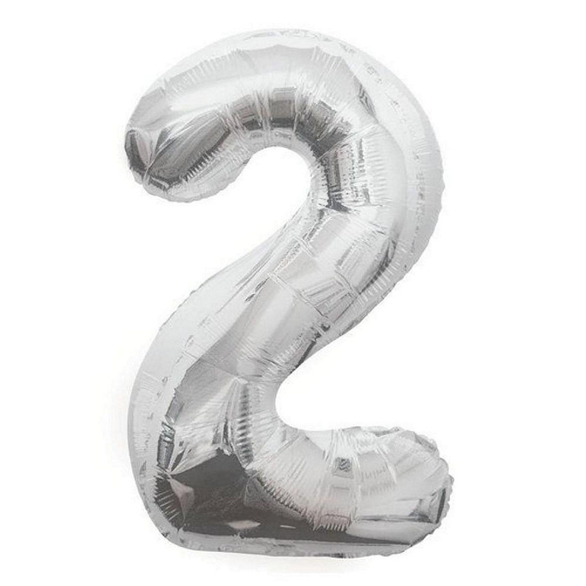 Edge Collections - 34" - Silver - Foil Numbers 0 Image