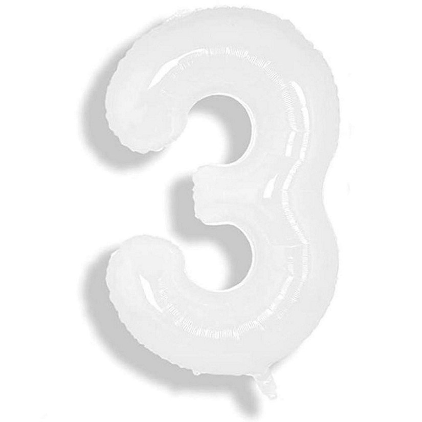 Edge Collections - 34" - White - Foil Number 3 Image