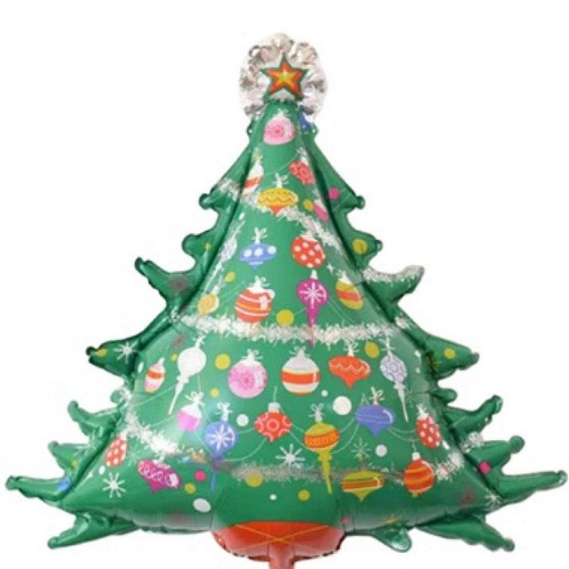 Edge Collections - 36" - Green - Christmas Tree Balloon Image