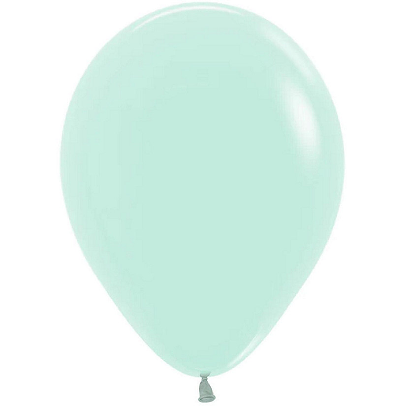 Edge Collections - 36" - Pastel Matte Green Balloons Image