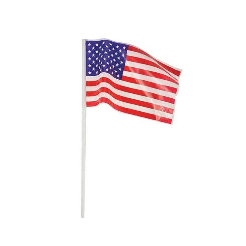 Edge Collections - 4" x 6" - Multicolor - Plastic USA Flag Image