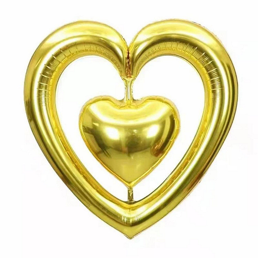 Edge Collections - 44" - Gold - Heart Balloon Image