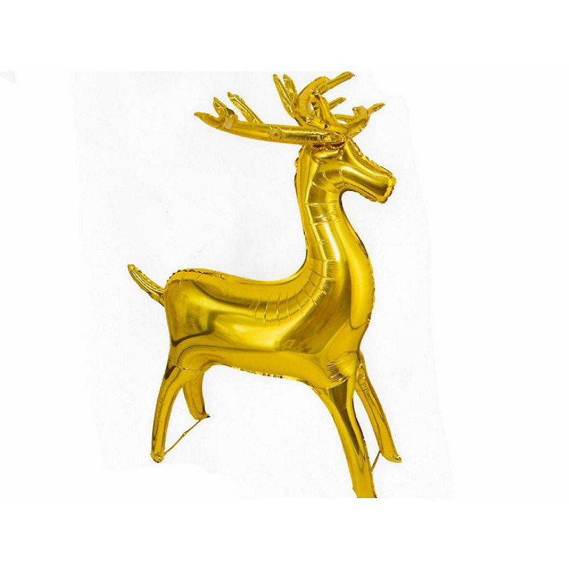 Edge Collections - 49" - Gold Reindeer Balloon Image