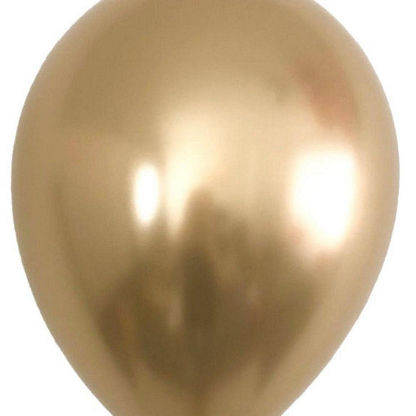 Edge Collections - 5" - Premium Chrome Gold Balloons Image