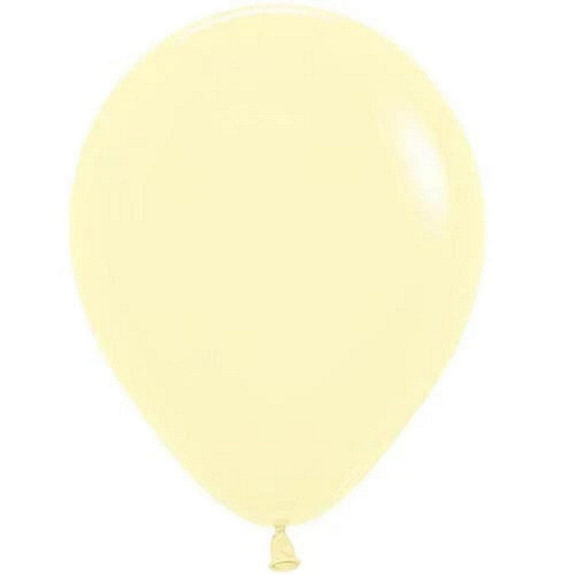 Edge Collections - 5" - Yellow - Pastel Matte Balloons Image