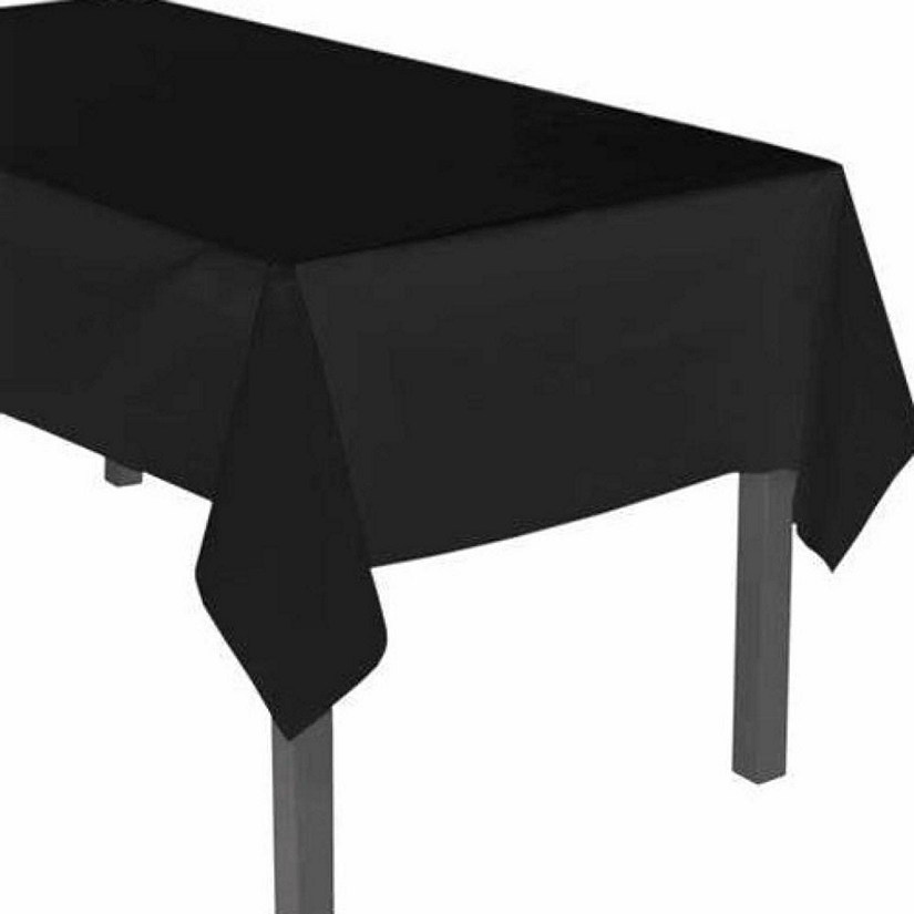 Edge Collections - 54" x 108" - Black - Table Cover Image