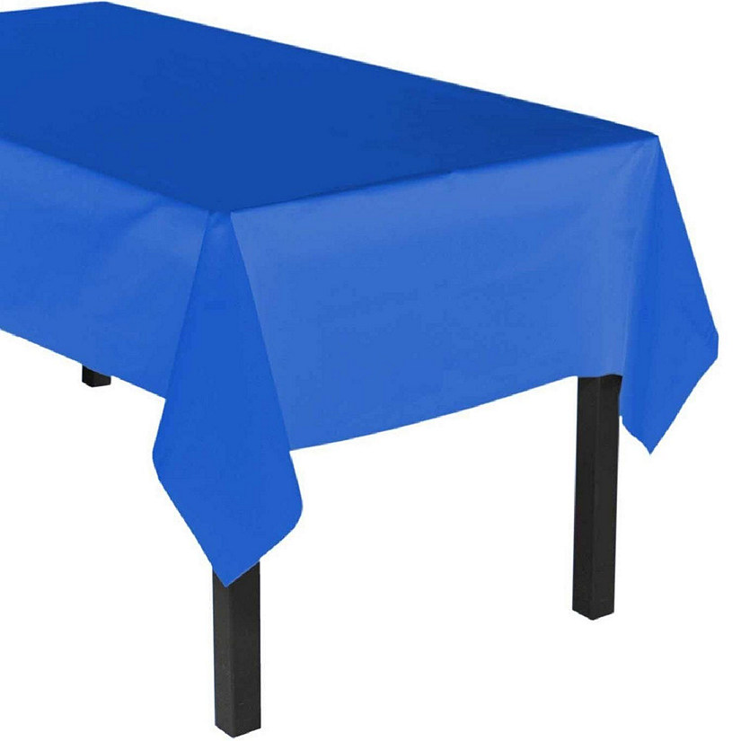 Edge Collections - 54" x 108" - Blue - Heavy Duty Tablecovers Image