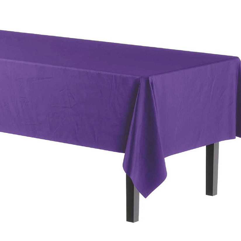 Edge Collections - 54" x 108" - Purple - Solid Table Cover Image