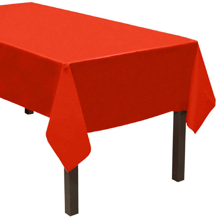 Edge Collections - 54" x 108" - Red - Heavy Duty Tablecovers Image