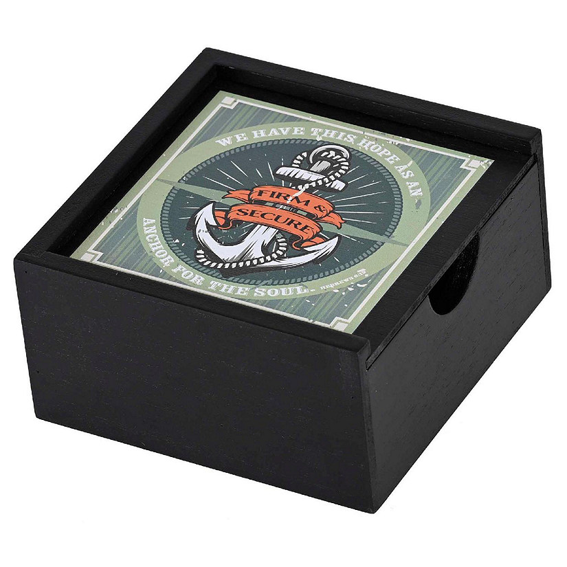 Edge Collections - 6" - Black - Small Memory Box Black Anchor Theme! Image