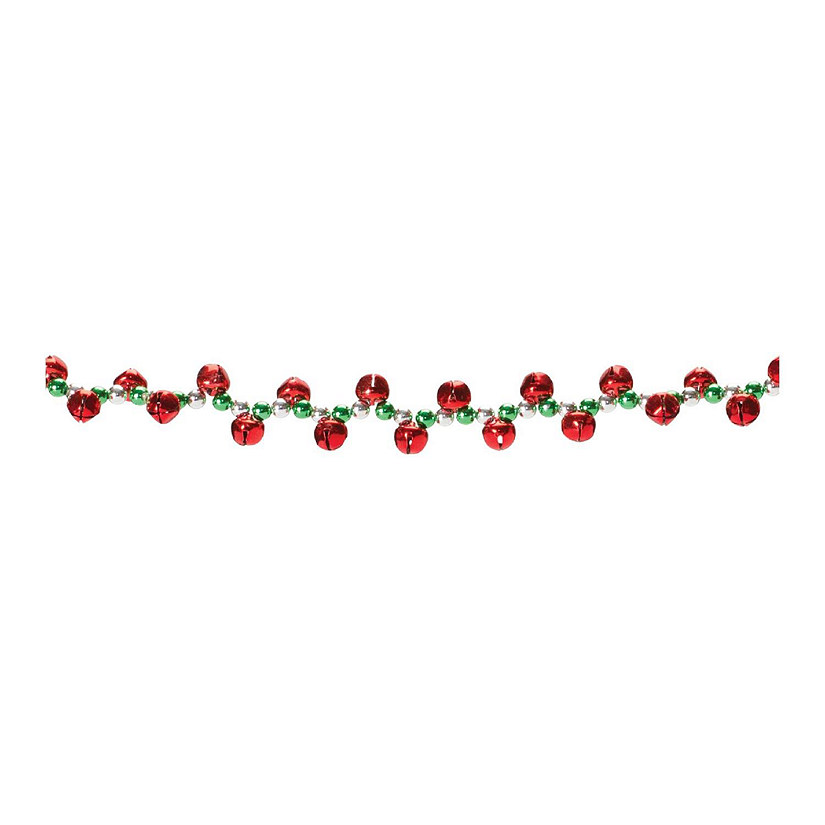 Edge Collections - 6' - Red - Sleigh Bell String Garland! Image