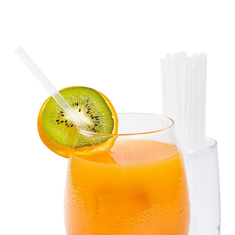 Edge Collections  - 7.75" - Jumbo Clear Unwrapped Straws! Image