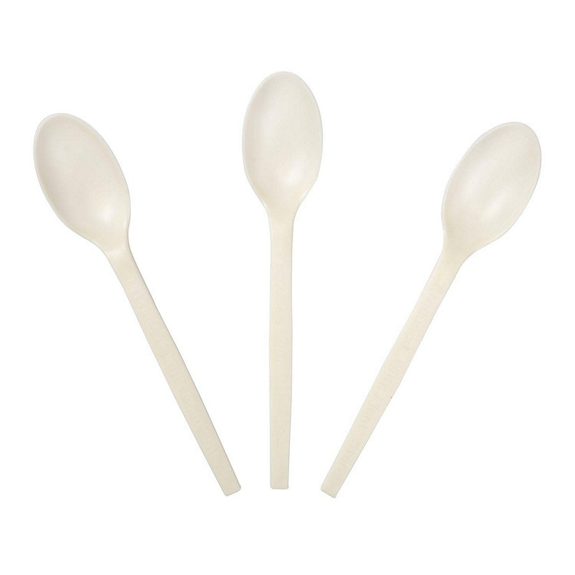 Edge Collections  - 7" - Cream - Plant Starch Spoons! Image