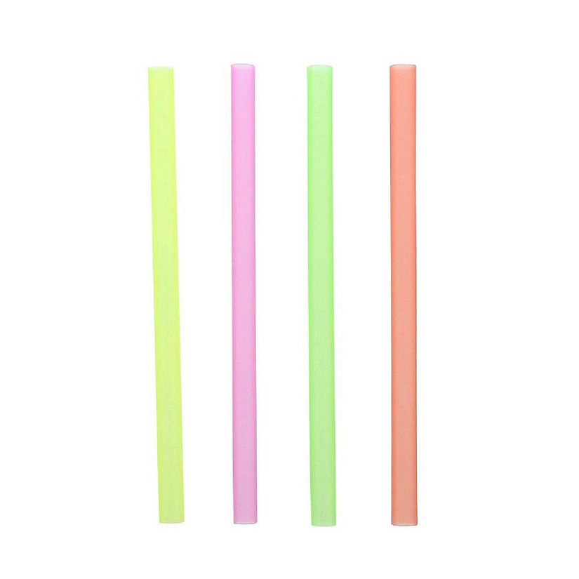Edge Collections  - 8.5" - Assorted Colors - Colossal Unwrapped Neon Straws! Image