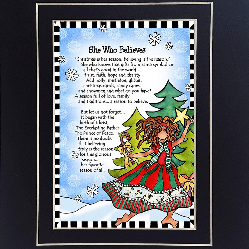 Edge Collections - 8" x 10" - Multicolor - Sentimental Christmas Gift Art! Image