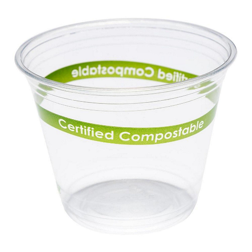 Edge Collections  - 9" - Clear - Squat PLA Cups! Image