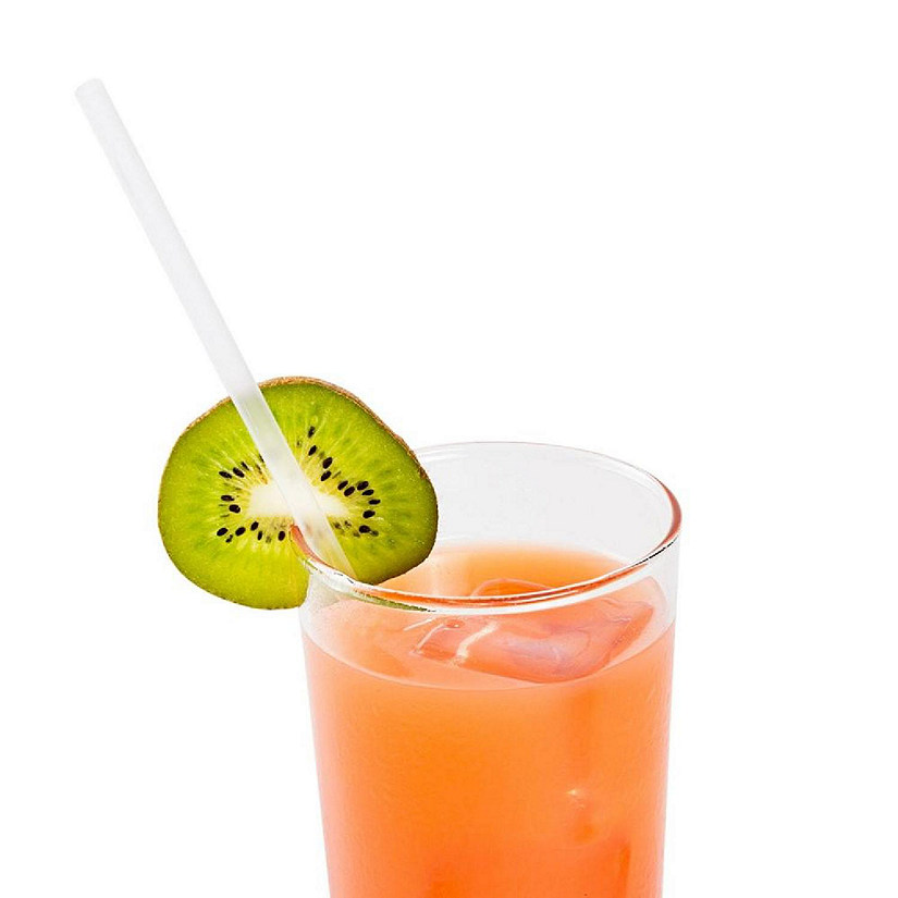 Edge Collections  - 9" - Jumbo Clear Paper Wrapped Straw! Image