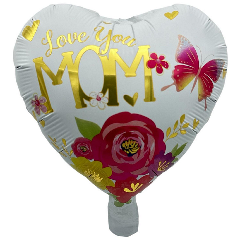 Edge Collections - 9" - Multicolor - Heart Shaped Balloon Image
