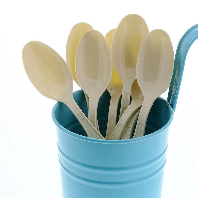 Edge Collections  - Champagne Gold - Retail Boxed Polystyrene Teaspoons! Image