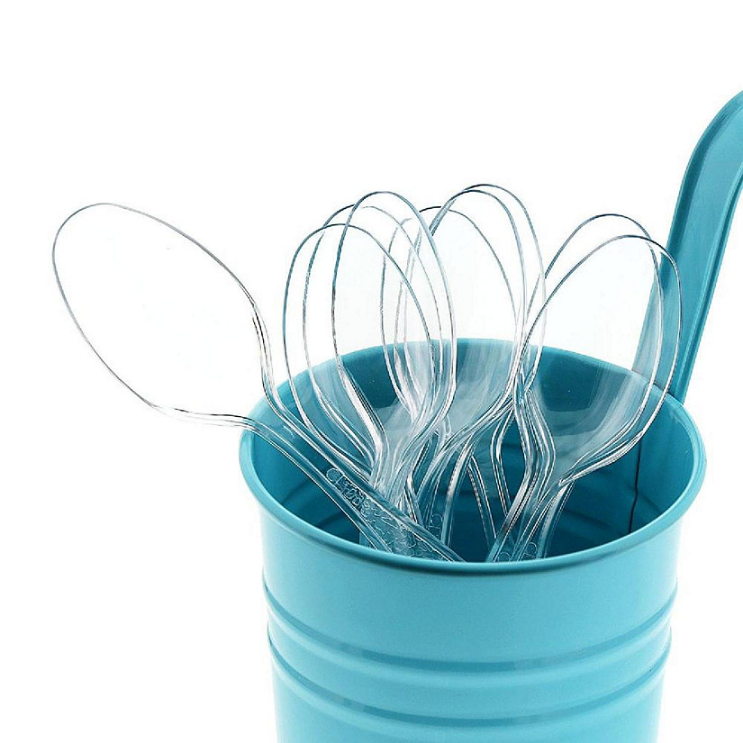 Edge Collections  - Clear Retail Boxed Polystyrene Teaspoons! Image