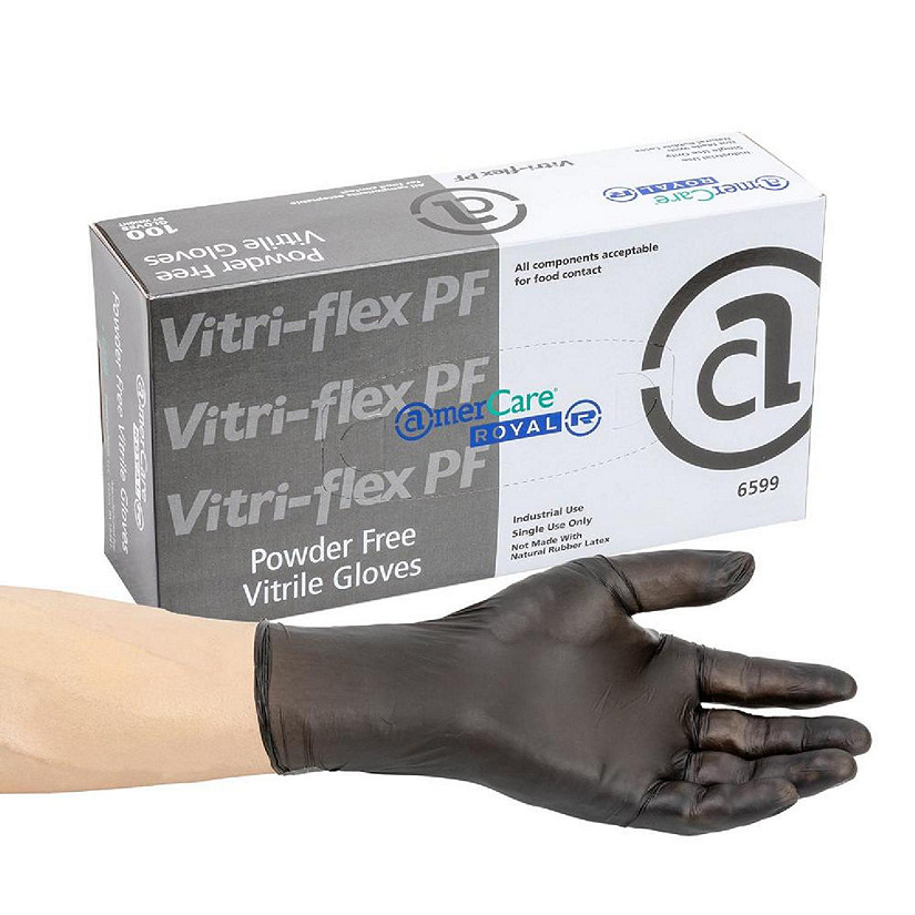 Edge Collections  - Medium - Vitri-Flex Black Gloves! Image
