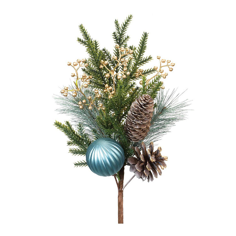 Edge Collections - Multicolor - Pine Spray With Ornament! Image