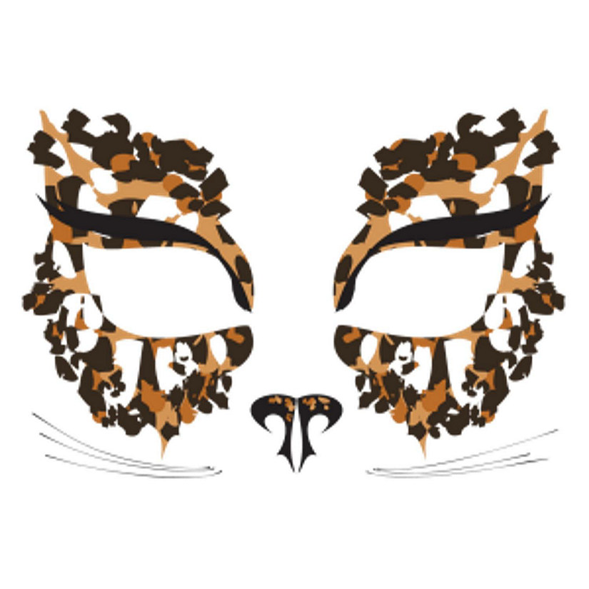 Edge Collections - Multicolor - Remix Temporary Tattoo Masquerade Mask! Image