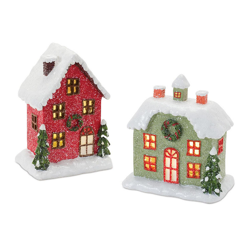 Edge Collections - Multicolor - Winter Village Lighted House Set! Image