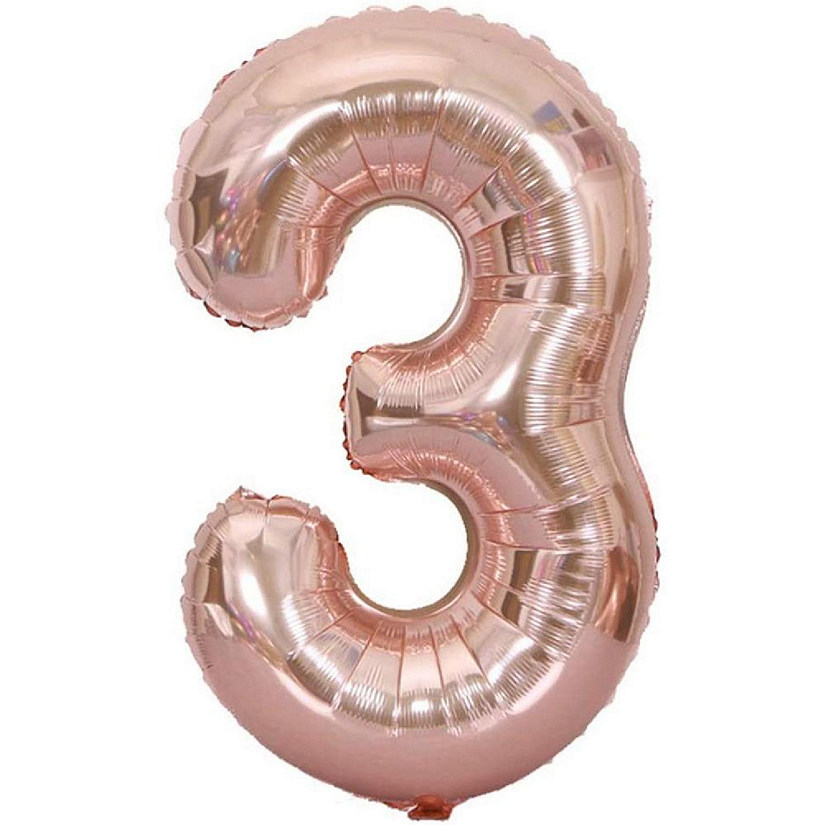 Edge Collections - Rose Gold - Foil Numbers 3 Image