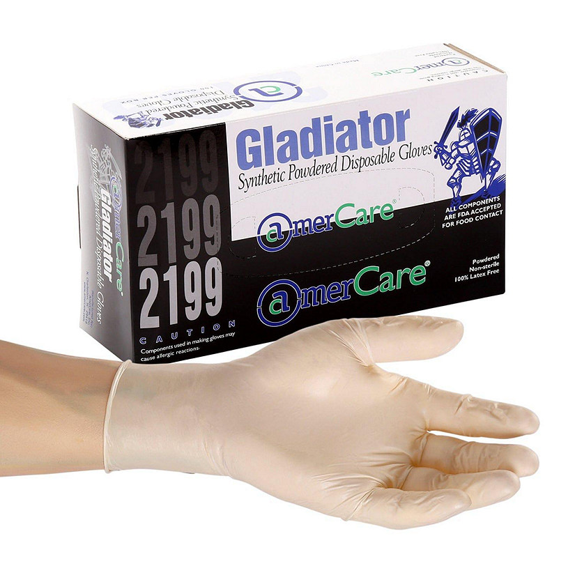 Edge Collections  - Small - White - Lightly-Powdered Gladiator Gloves! Image