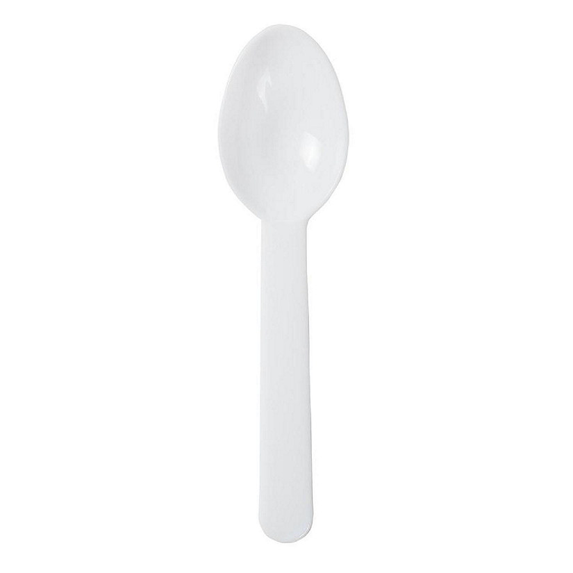 Edge Collections  - White - Polypropylene Ice Cream Taster Spoons! Image