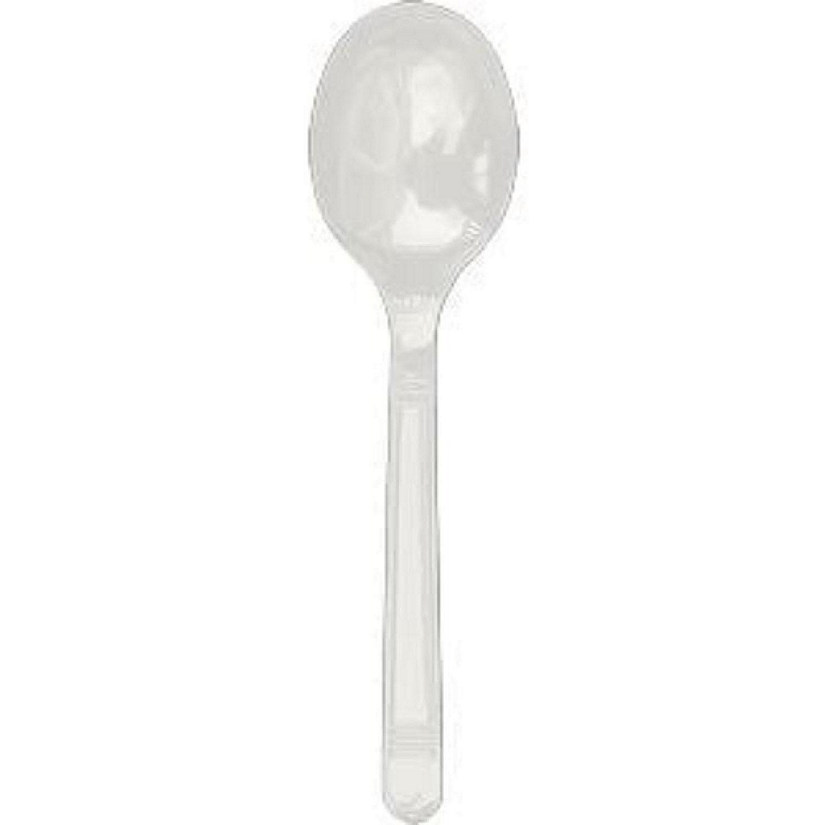 Edge Collections  - White Polypropylene Soup Spoon! Image