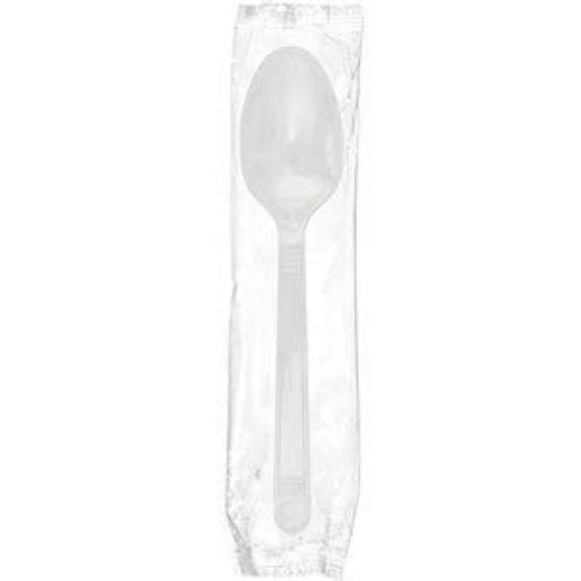 Edge Collections  - White Polypropylene Wrapped Teaspoons! Image