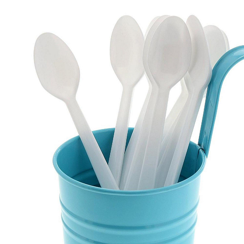 Edge Collections  - White Polystyrene Soda Spoons! Image